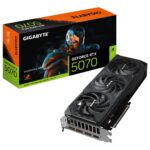 GIGABYTE GeForce RTX 5070 WINDFORCE SFF 12G Graphics Card - 12GB GDDR7  192bit  PCI-E 5.0  2512MHz Core Clock  3 x DP 2.1b  1 x HDMI 2.1b  DLSS 4  GV-N5070WF3-12GD