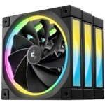 DeepCool FL12R-3 IN 1 Computer case Fan 12 cm Black 3 pc(s)